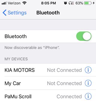 PaMu Scroll Bluetooth pairing